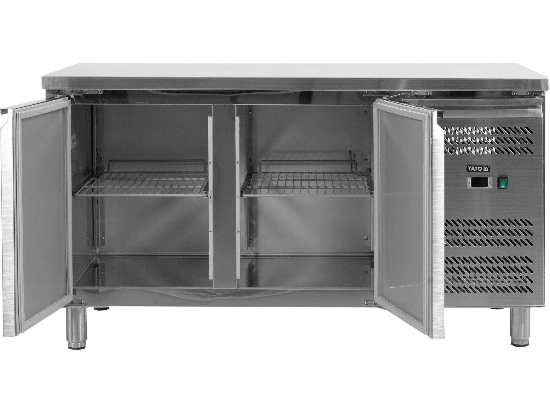2 door refrigerated counter
