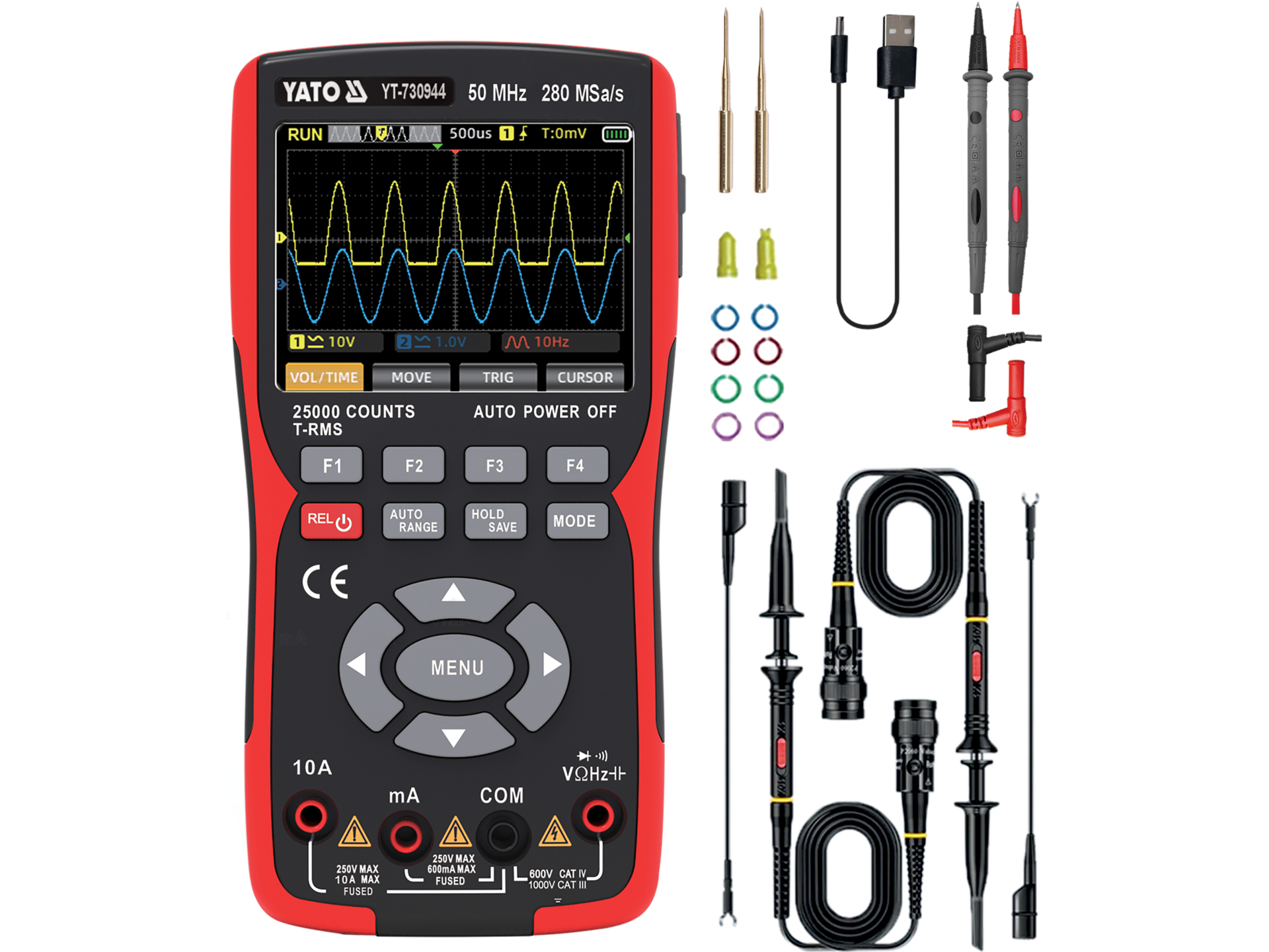 Digital multimeter with oscilloscope