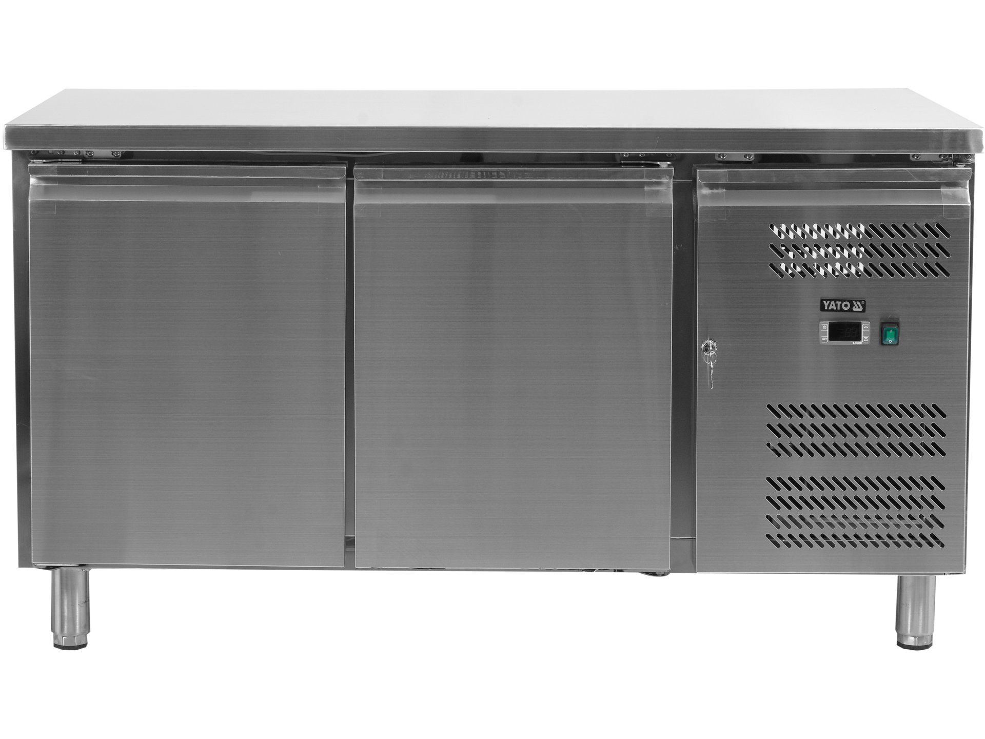 2 door refrigerated counter