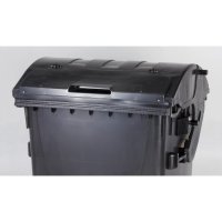 Plastmasas konteiners 1100 l melns V/V