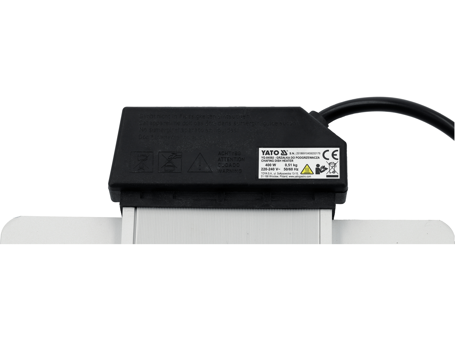 Chafing dish heater