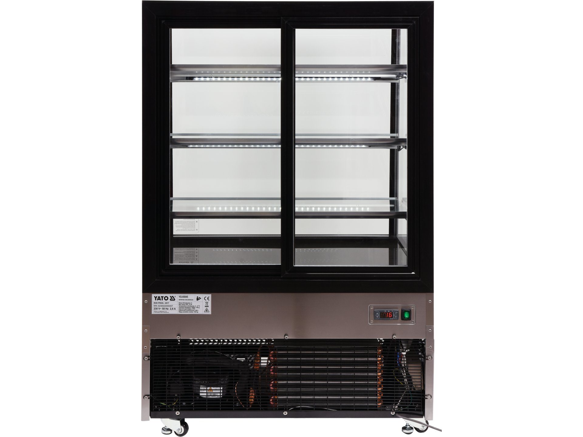 Refrigerated display case