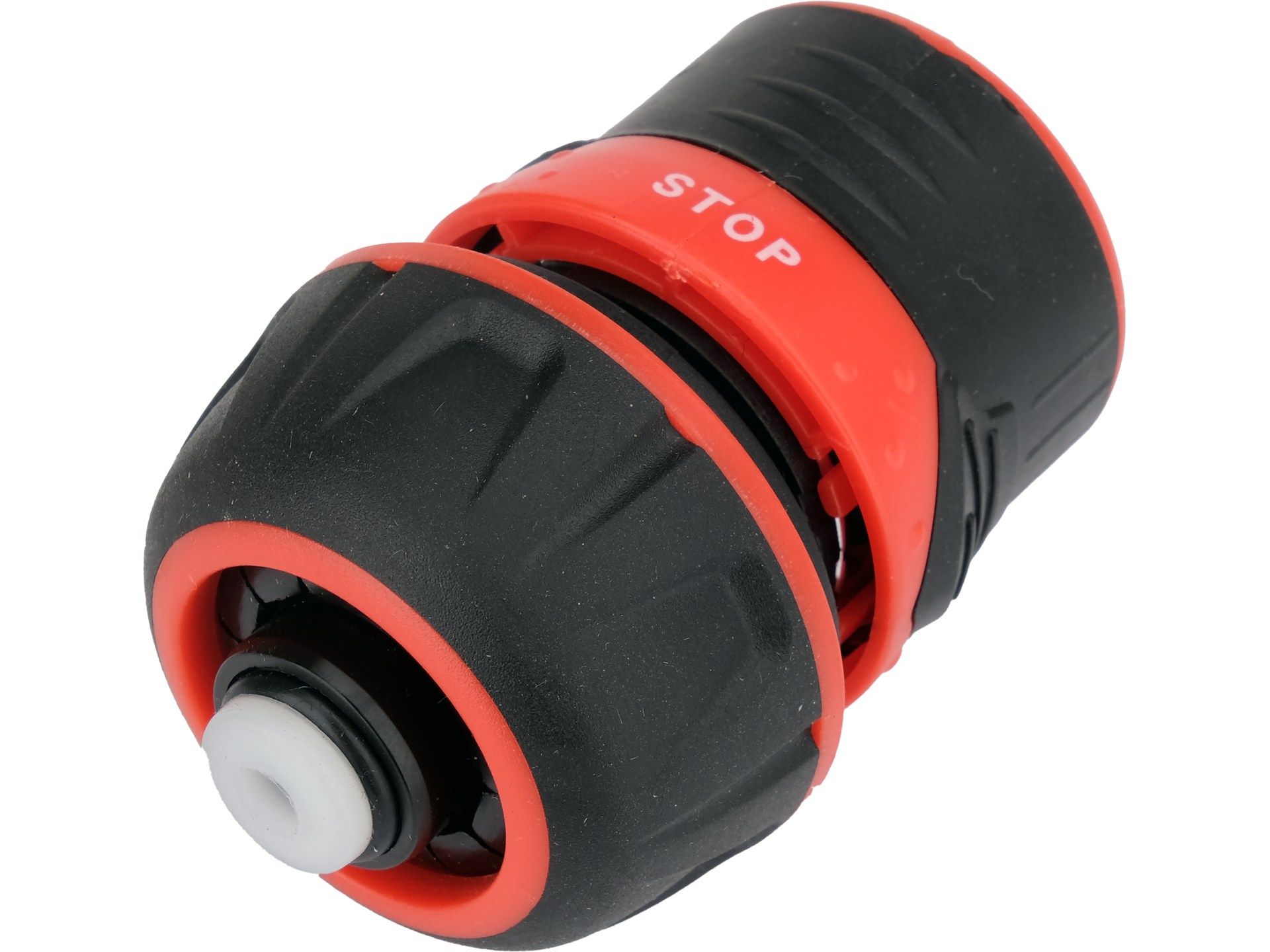 Waterstop hose connector with lock
