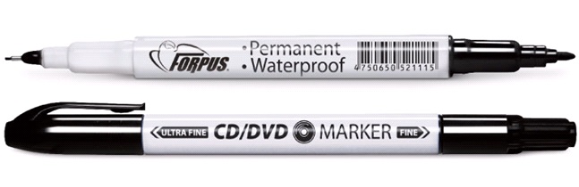 CD/DVD marķieris 0.5 / 2.0mm, melns