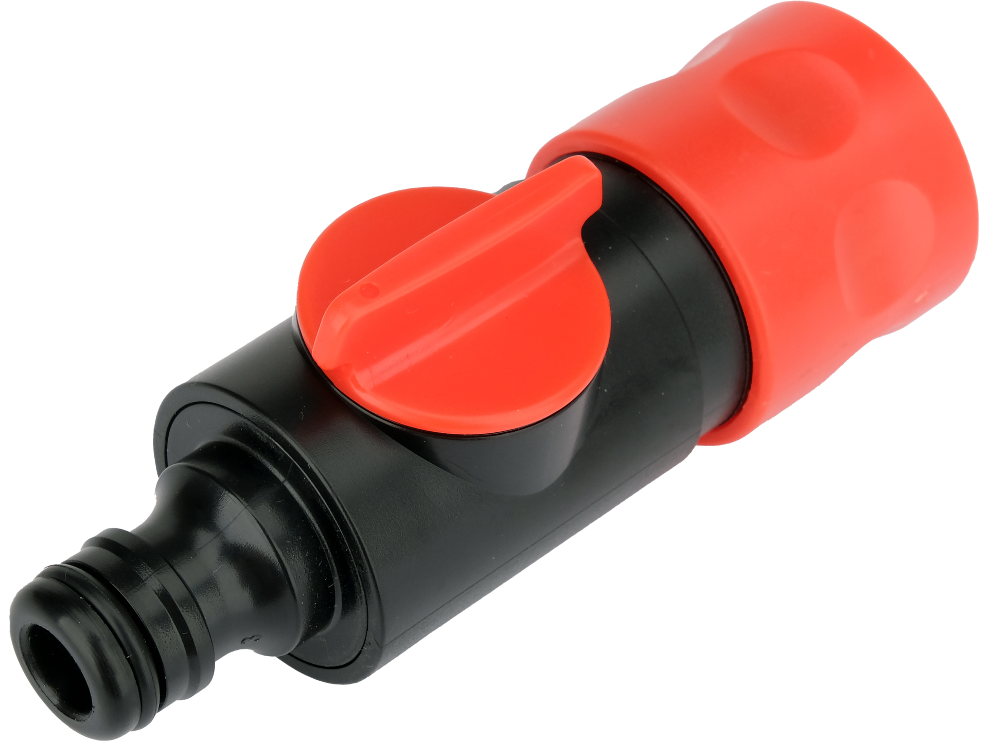 Hose connector with valve and coupler