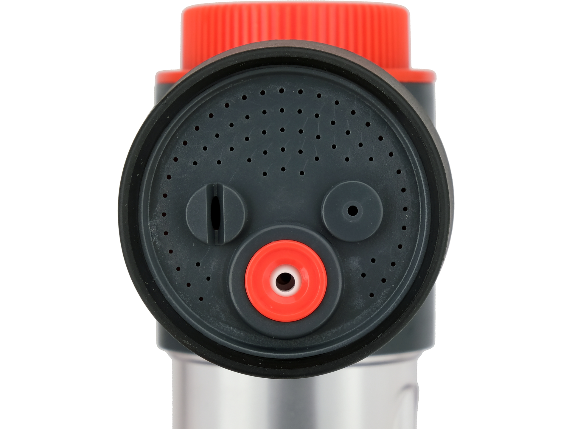 Spray gun with dispenser