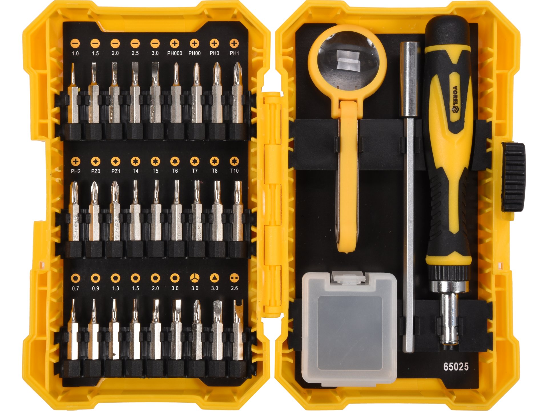 Ratchet screwdriver with bits
