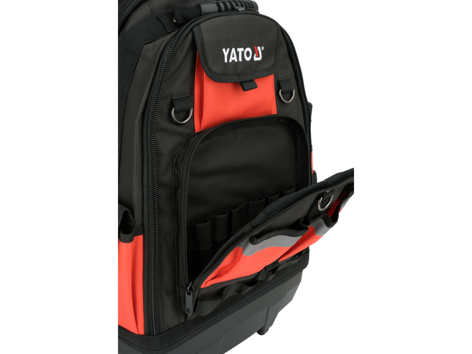 Tool backpack with wheels