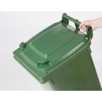 Plastmasas putekļu tvertne 140 l - sarkana