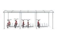 Velo nojume tikai segta, 15 velosipēdiem / 630 cm