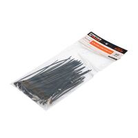FASTER TOOLS neilona kabeļu saite melna 2.5x100/120/150mm komplektā 60gab.
