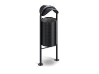 atkritumu tvertne ar jumtu, 30 L