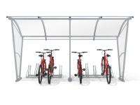 Velo nojume ar sānu sienām 10 velosipēdiem / 420 cm