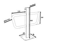 Parking lock x1, stainless