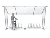 Velo nojume ar sānu sienām 10 velosipēdiem / 420 cm
