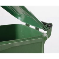 Plastmasas putekļu tvertne 140 l - dzeltena